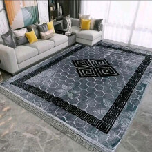 (Bluey Grey, 190x280cm) Washable Rugs Living Room Non Slip Area Rugs for Bedroom Machine