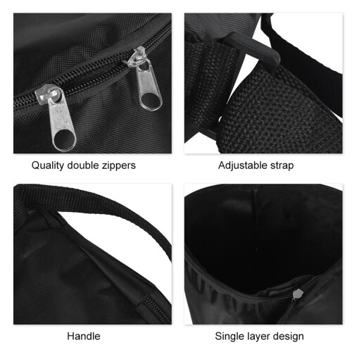 Bolsa para transporte de bateria em tecido Oxford, mochila leve, respirável e impermeável para djembê de 8 polegadas, resistente ao desgaste, com 2