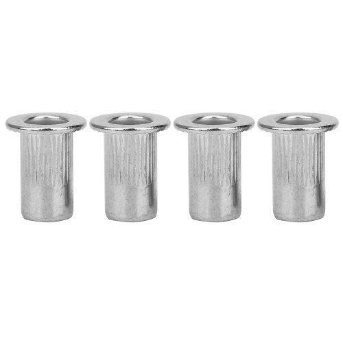 Corrosion Resistant Rivet Nuts Stainless Steel Threaded Insert Nut High Strength Flat Head Knurled Body Adjustable Grip Range Multi Material 2