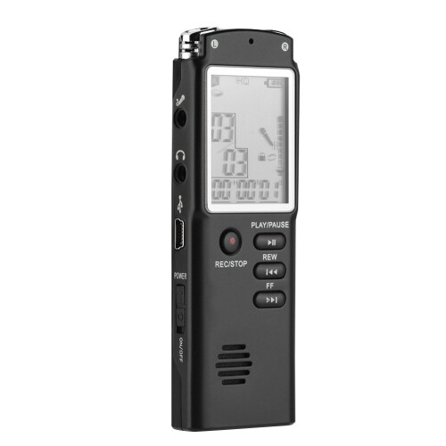 Variable Speed Playback Digital Audio Voice Recorder Noise Canceling Microphone Playback Function Password Protection Ultra Large Screen Voice 2