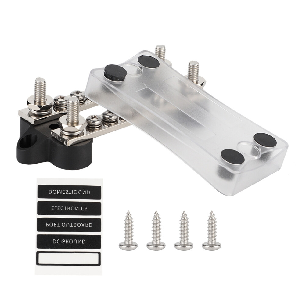 Keep Wires Neatly Organized Power Distribution Block Marine Automotive Solar Wiring Anti Corrosive Flame Retardant Plastic Bus Bar With Cover16way 9448483309936