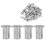 Corrosion Resistant Rivet Nuts Stainless Steel Threaded Insert Nut High Strength Flat Head Knurled Body Adjustable Grip Range Multi Material 8