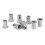 Corrosion Resistant Rivet Nuts Stainless Steel Threaded Insert Nut High Strength Flat Head Knurled Body Adjustable Grip Range Multi Material 7
