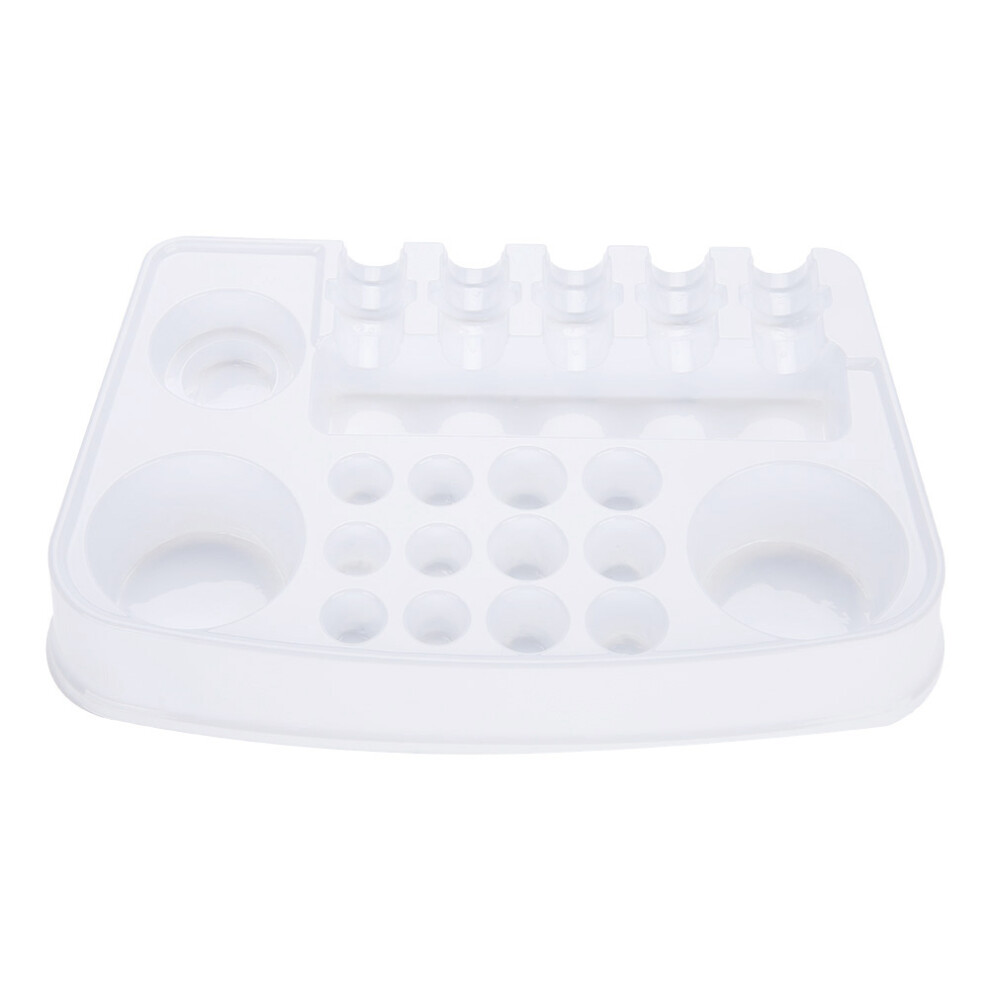 Lightweight Portable Plastic Color Tray for Tattooists, Disposable Ink Holder with Needle Holder Function and Quality Material Construction