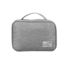 (Gray) Large Hanging Travel Toiletry Bag Portable Makeup Organizer Cosmetic Holder for Brushes Mesh Pocket Holder Burgundy