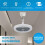Multi Directional Light Socket Fan with Remote 10In, Screw-in Ceiling Fan in Light Socket for Enhanced and Adjustable 6