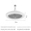Multi Directional Light Socket Fan with Remote 10In, Screw-in Ceiling Fan in Light Socket for Enhanced and Adjustable 8