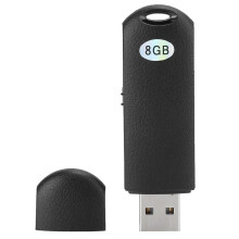 One Touch Smart Voice Recorder With Timestamp Logging, USB Plug Play Recorder Device Durable Design Ensure Fit Sensor Panel Interface