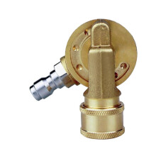 4500PSI Coupleur Pivotant 1/4 Pouces Connexion Rapide pour Nettoyeur Haute Pression Adaptateur de Nettoyage de GouttièRe 240 DegréS 7 Vitesses