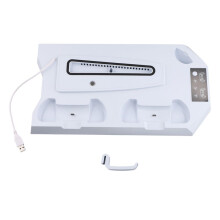 Vertical Cooling Stand for Ps5/Ps5 Slim Console Fast Charging Station for Playstation5 Gamepad Charging Dock White