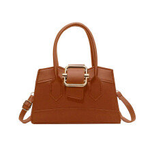 (brown) Trendy INS Style PU Crossbody Bag for Women Girls Versatile and Trendy Shoulder Bags Satchel Handbag  Silver
