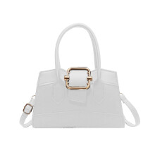 (Beige) Trendy INS Style PU Crossbody Bag for Women Girls Versatile and Trendy Shoulder Bags Satchel Handbag  Silver