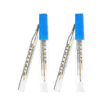 2X Medical Mercurial Glass Thermometer Large Screen Clinical Measuring Equippment