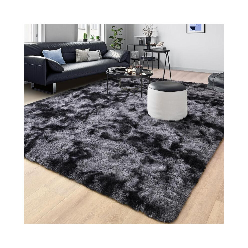 (Dark Gray, 160X200cm) Shag Area Rugs For Bedroom Living Room, Ultra Soft Fluffy Area Rugs For Dorm, Indoor Carpet Nursery 3352022641981
