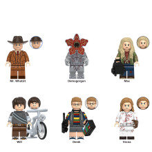 6PCS Stranger Things Assembled Minifigures Set Children's Toys Building Blocks Fit Lego