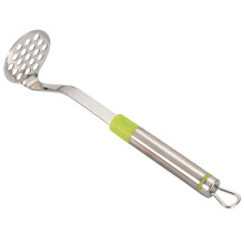 (Green) Stainless Steel Potato Mashers Quality Thickened Potatoes Mud Press Manual Crusher Kitchen Fruit Vegetable Cutter Tools XC