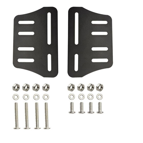2PCS Heavy Duty Bed Frame Adapter/Connector Plate for Headboard, Adjustable Metal Frame Modification Brackets 1