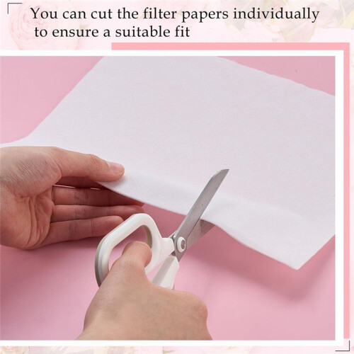 600 Ark Nageldammsugare Filterpapper Engångs Nageldammsugare Filterpapper Ark för Salong Spa 1