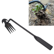 30cm High Carbon Steel Garden Weeder Tool with 4 Teeth for Easy Weeding
