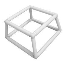 Stickrahmen-Set für Stickerei, Doppel-Schicht Kreuzstichrahmen, Weiß