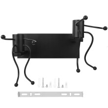 Light Source Type Wall Sconce Fixtures Retro Industrial Style Long Lasting Durabl Wrought Iron Materials Adjustable Cord Suitable For Hallway Porch