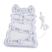 3D Alpaca LED Neon Sign Dimmable Animal Light USB Powered Wall Decor Durable Deck Lighting Creative Animal Light For Living Room Bedroom Cafe