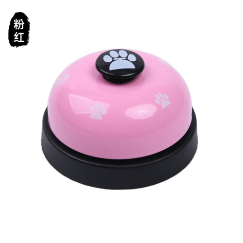 (Pink) Dog Training Bell for Puppies (50 Char)