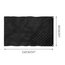 Black American Flag 3x5 Ft Oxford Cloth Embroidered Indoor Outdoor