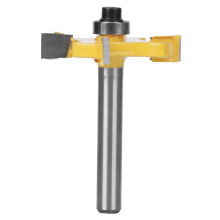 Precision Cutting Router Bit T-Slot Router Bit With Carbide Tipped Construction Solid Hardened Steel Body Heat Resistant Anti Kickback Design