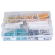 Metal Screws Clear Plastic Organizer Box Self Drilling Drywall Anchors High Hardness Screws Wall Anchors And Screws Kit High Quality Plastic Anchors