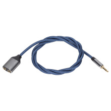 Adaptador de áudio de 3,5 mm fêmea para 2 machos, com ampla compatibilidade, design fino e portátil para fones de ouvido e microfone, além de