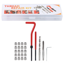 Thread Restoring Kit Thread Repair Kit High-speed Steel Drill Bit Easy To Install Stainless Steel Thread Inserts Stripped Thread Repair Corrosion