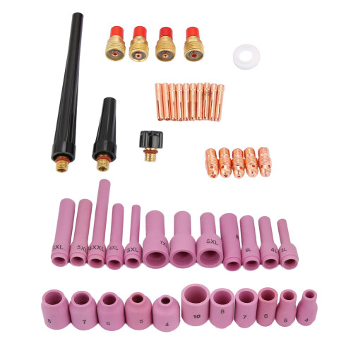 TIG Welding Torch Consumables 46pcs WP-9/20/25 Series Durable High Performance 2