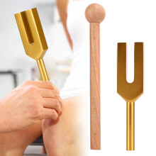 C-4096 Gold Aluminum Alloy Tuning Fork Meditation with Hammer
