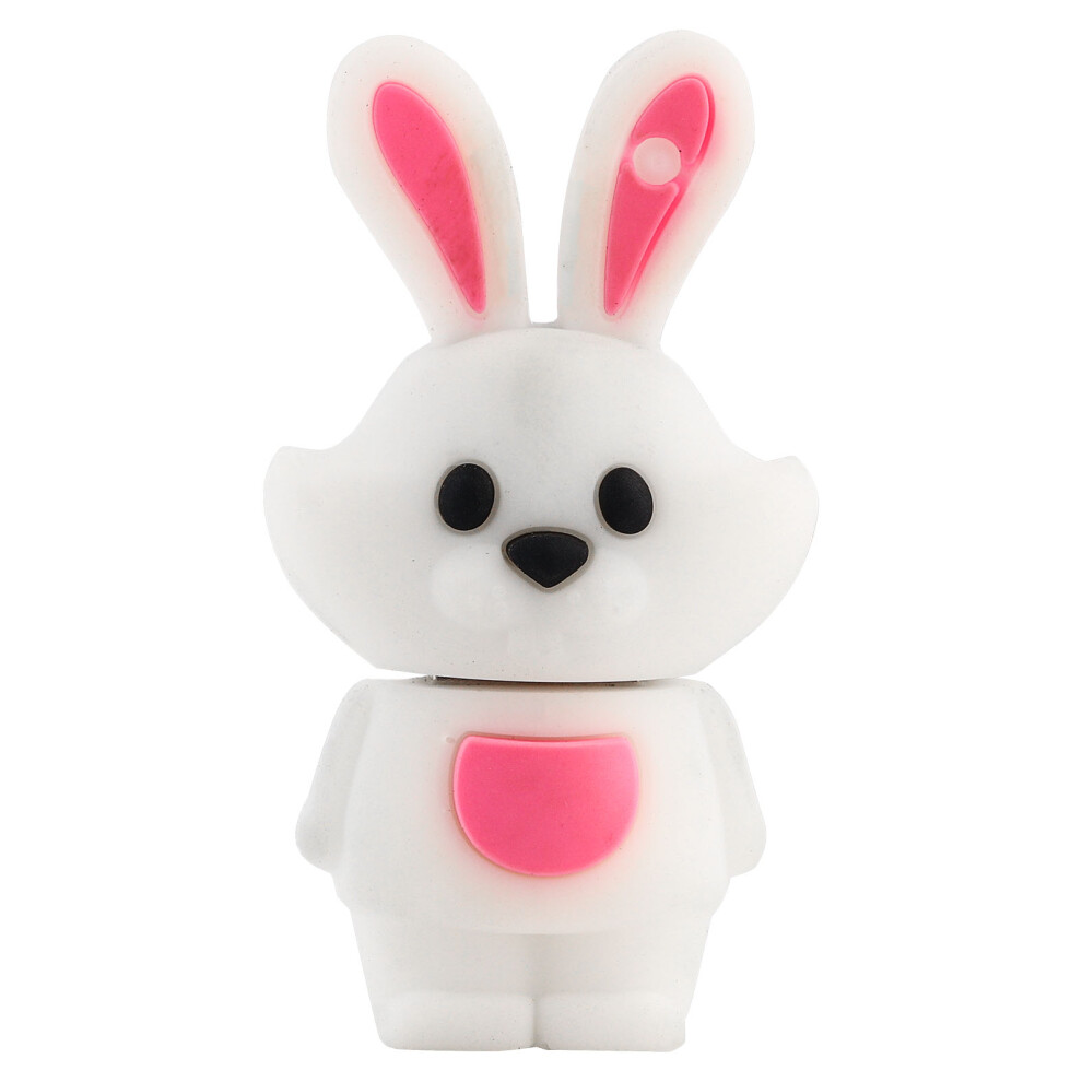 Cute Rabbit Usb Flash Drive With High Quality Chip, Fast File Transfer Speeds Compatible With Windows Mac Linux, Includes Attached Keychain 9357860395908