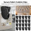 (Black, 25pcs) 25/50Pcs Plastic Fabric Clips for Bed & Office 5