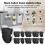 (Black, 25pcs) 25/50Pcs Plastic Fabric Clips for Bed & Office 7