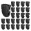 (Black, 25pcs) 25/50Pcs Plastic Fabric Clips for Bed & Office 11