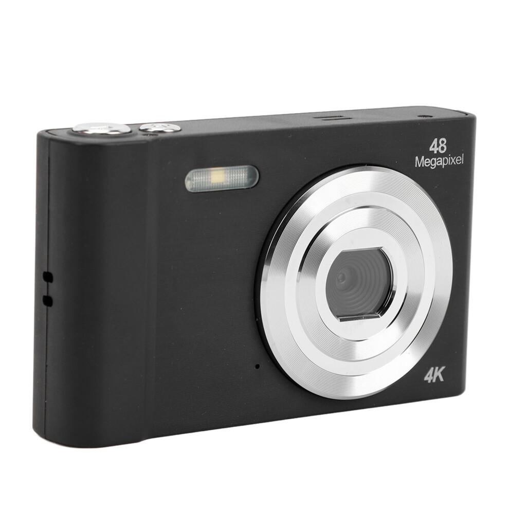 4K Kids Digital Camera 48Mp 2.4" Ips Screen 16X Zoom Black 4681387542589