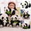 (10cm) Soft Plush Panda Pillow - Christmas Gift (9-16cm) 1