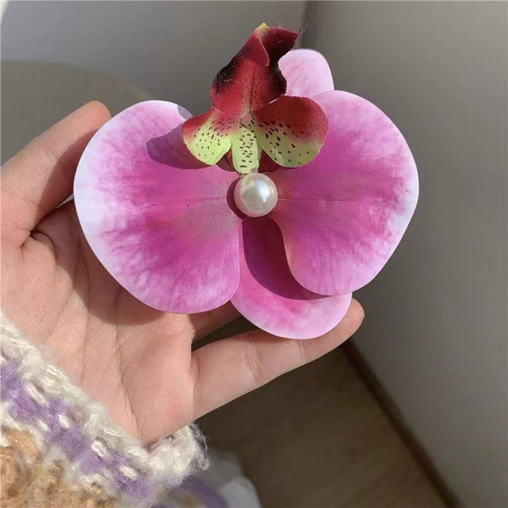 Dachuang Beauty (19) Elegant Phalaenopsis Hair Clips For Thick Hair