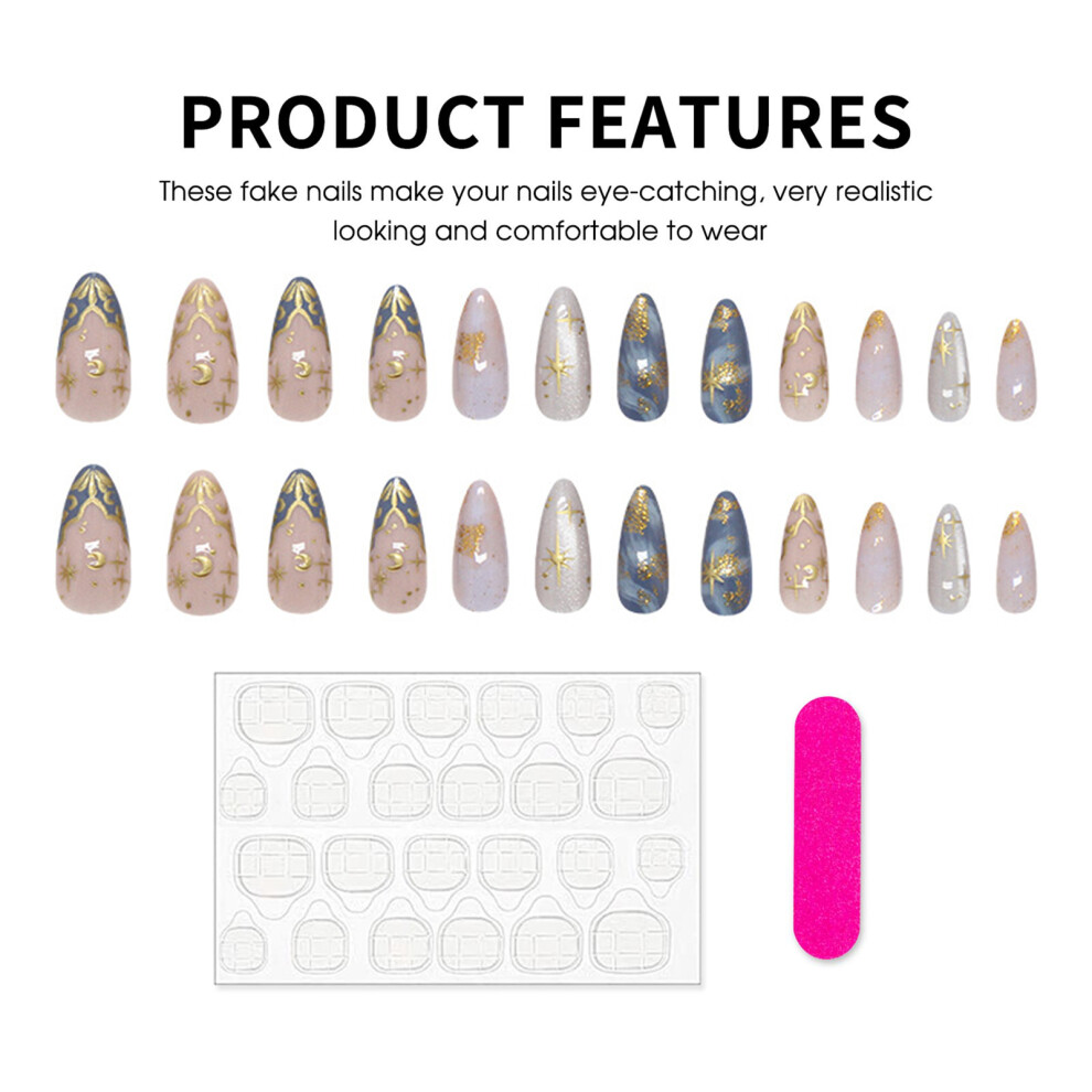 Dachuang Beauty French False Nails For Stage Performance