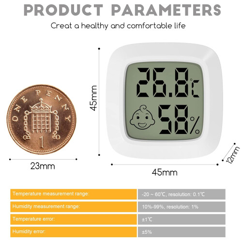 LCD Digital Thermometer Hygrometer Indoor Meter 1