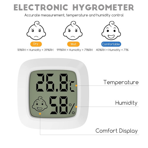 LCD Digital Thermometer Hygrometer Indoor Meter 2