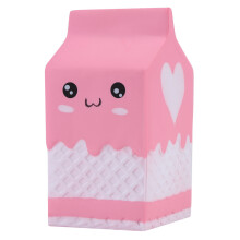 Giocattolo Squishy per bambini e adulti, Kawaii, carino, a forma di scatola di yogurt, a lenta risalita, divertente da spremere, antistress, morbido,