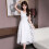 (S  ) Robe d'été blanche dentelle femme 2