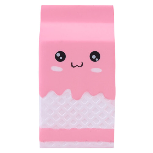 Squishy παιχνίδι για παιδιά ενήλικες, Kawaii χαριτωμένο κουτί γιαουρτιού σχήμα αργής 1