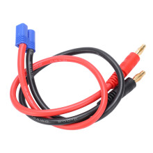 Duurzame RC-batterijadapterkabel, banaanstekkerconverter met EC3-uitgang en extra zachte 12AWG siliconendraad voor professionele afstandsbedieningen.