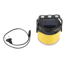 Faltbare LED-Campinglaterne, solarbetrieben, wiederaufladbar, Notlicht für Outdoor-Abenteuer, mehrwinkelige Beleuchtung, Haken- und Magnetbefestigung