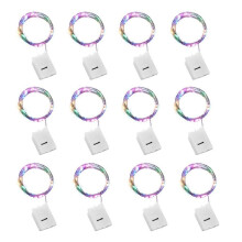 Waterproof Multicolor Fairy Lights Battery Operated Starry String Lights Flexible Copper Wire Romantic Decorative Lights for Parties Weddings Bedrooms